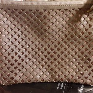 Brown Mesh Handbag